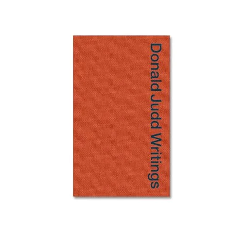 Donald Judd Writings cover