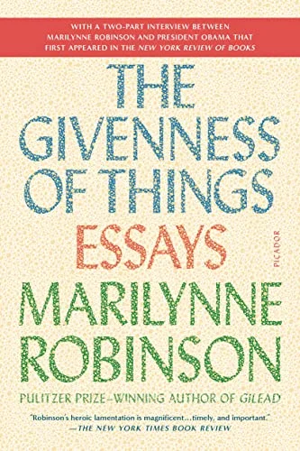 Givenness of Things: Essays cover