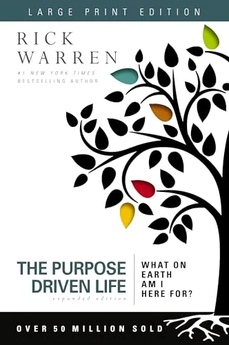 The Purpose Driven Life Large Print: What on Earth Am I Here For? cover
