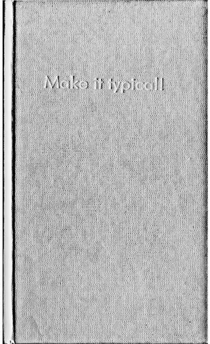 Make it Typical! cover